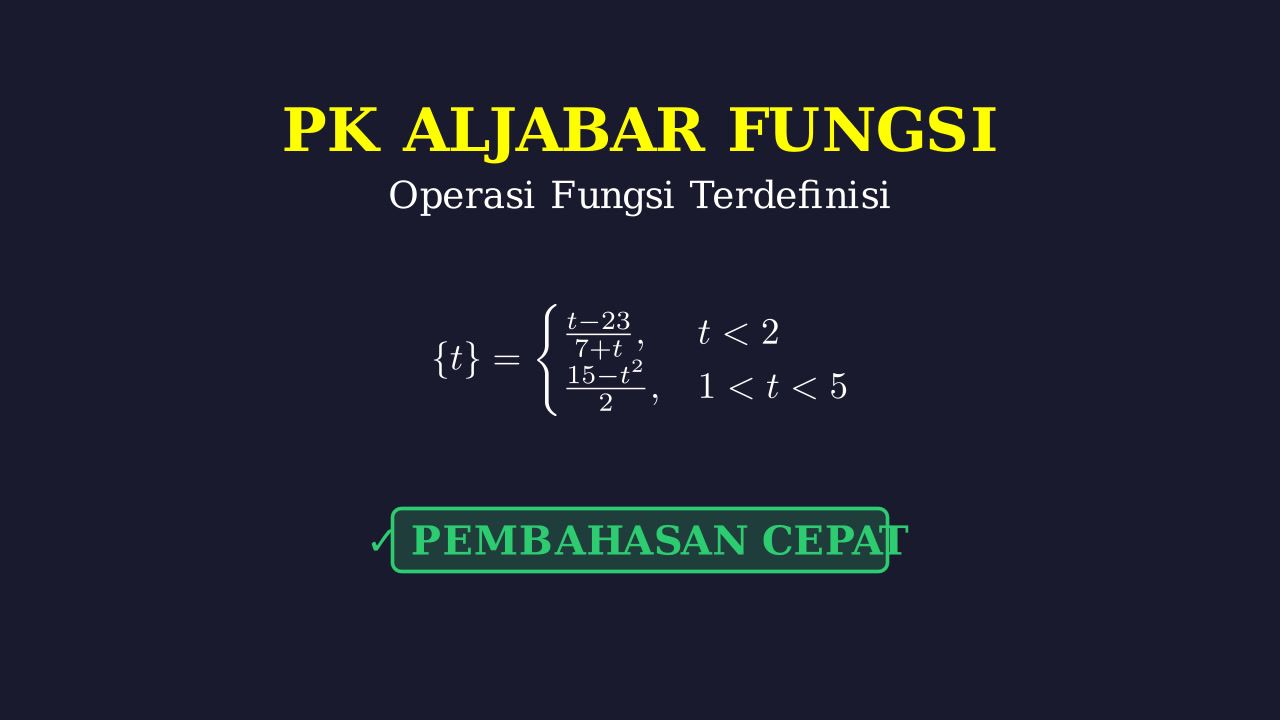 Menyelesaikan Operasi Bilangan Bersyarat
