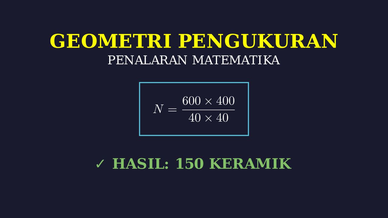 Menghitung Kebutuhan Keramik Lantai
