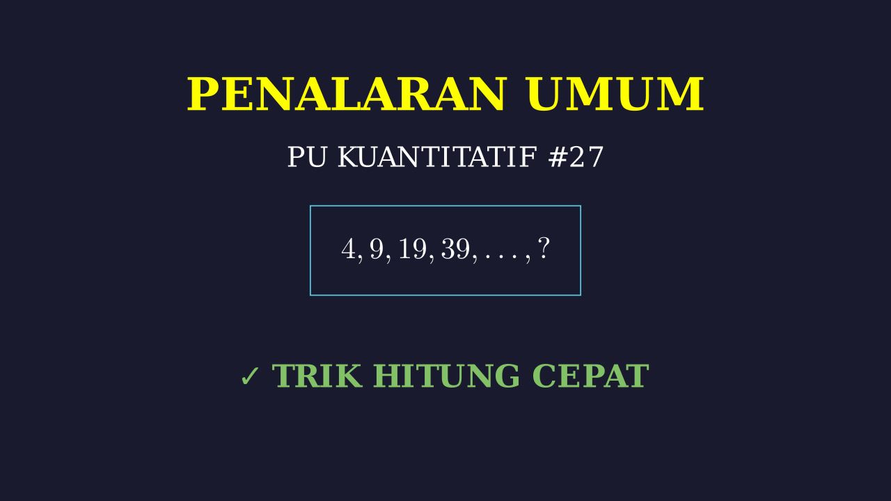 Pembahasan Soal Nomor 27