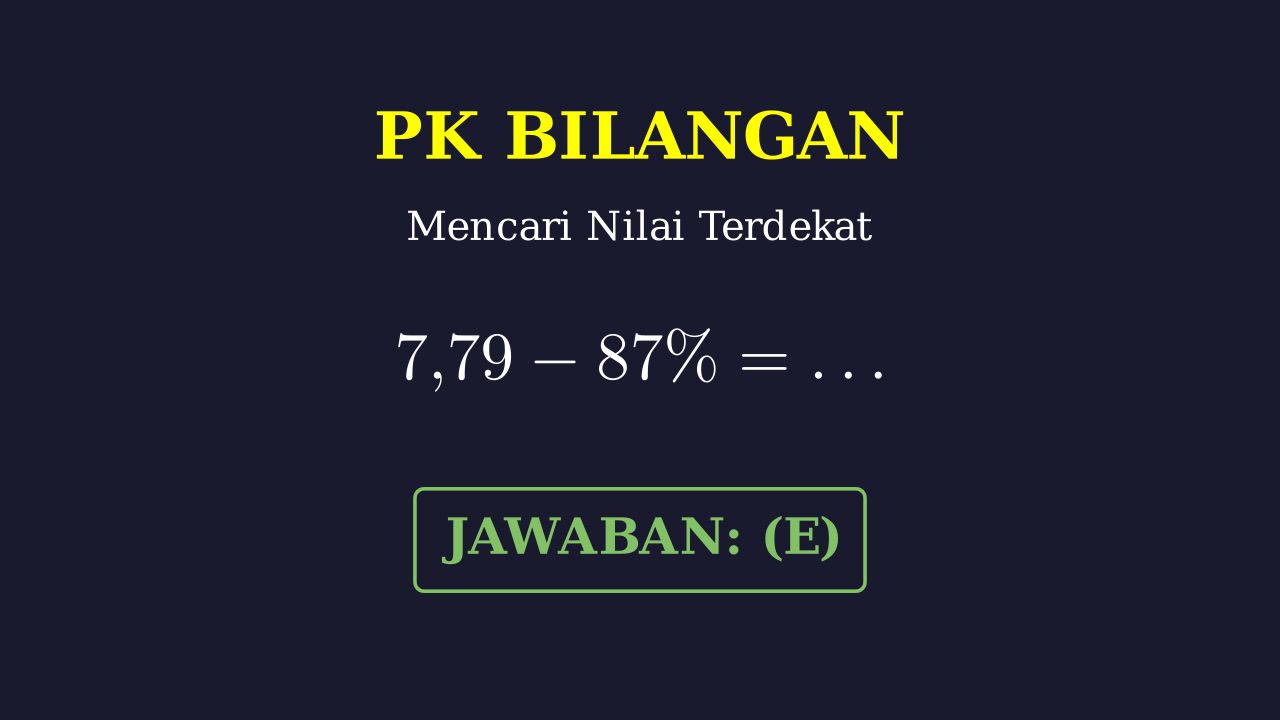 Estimasi Pengurangan: Desimal dan Persen