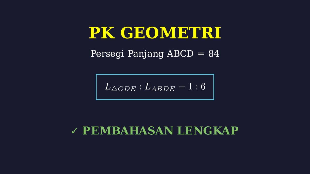 Geometri: Perbandingan Luas dan Titik Potong