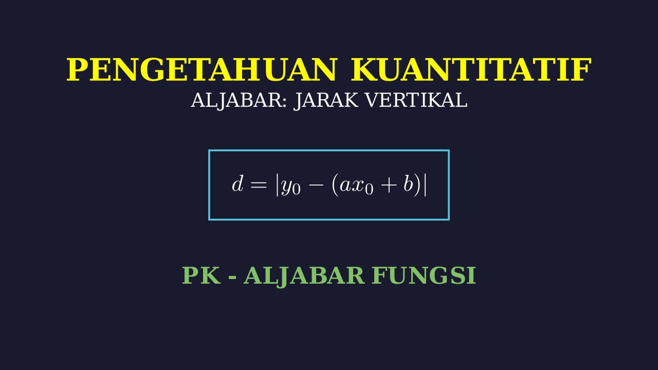 Rata-Rata Jarak Vertikal Titik ke Garis