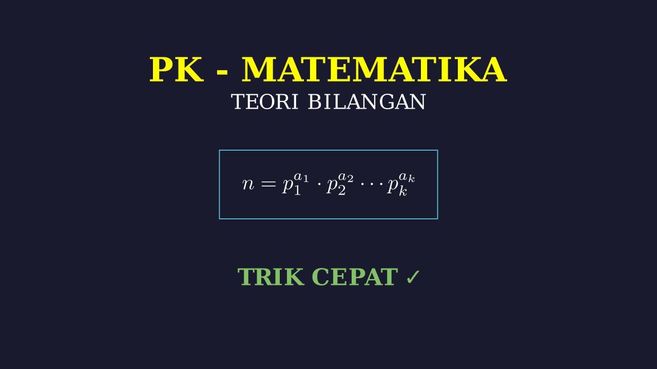 Pembahasan Soal Teori Bilangan