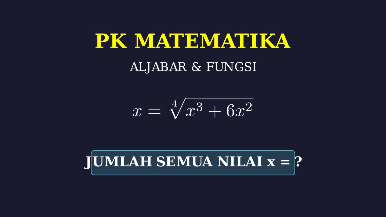 Persamaan Akar: Penjumlahan Nilai X