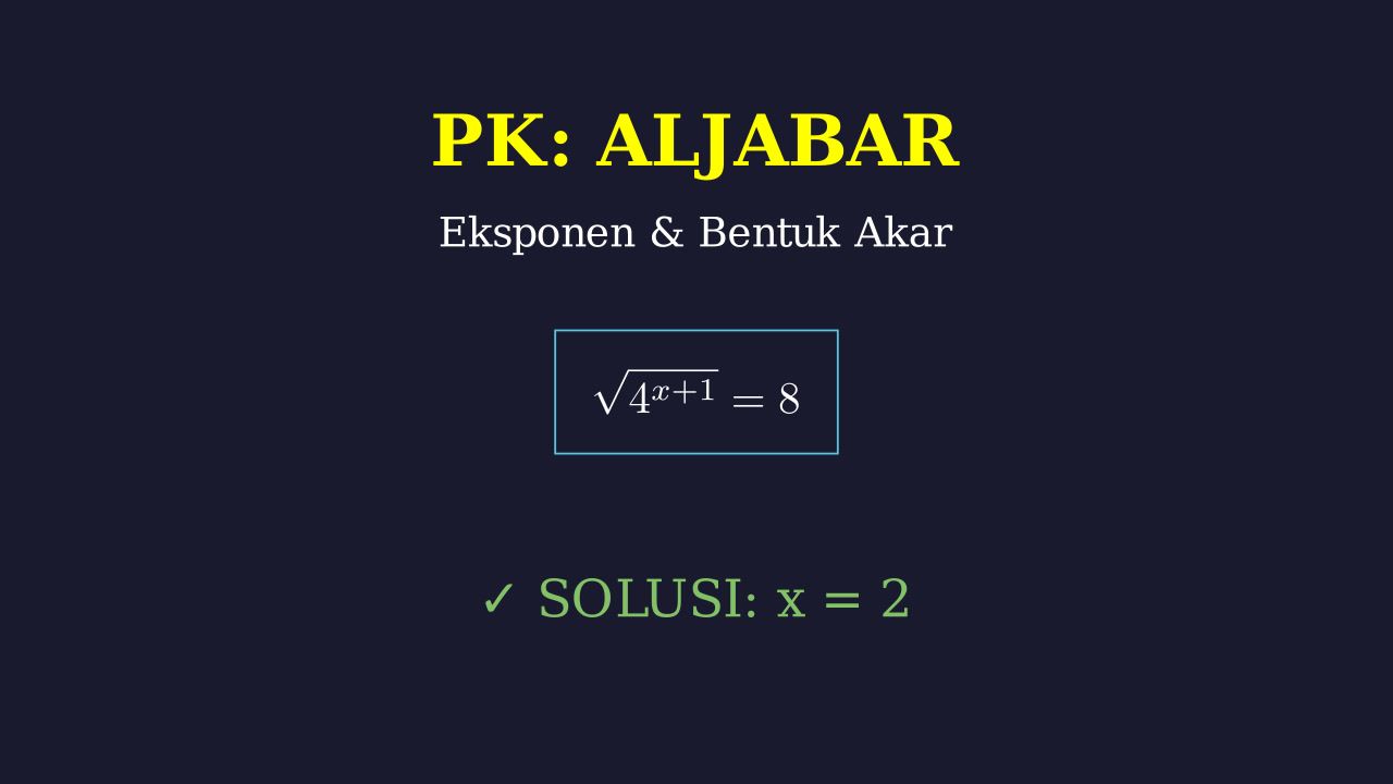 Solving Equations: Exponents and Roots