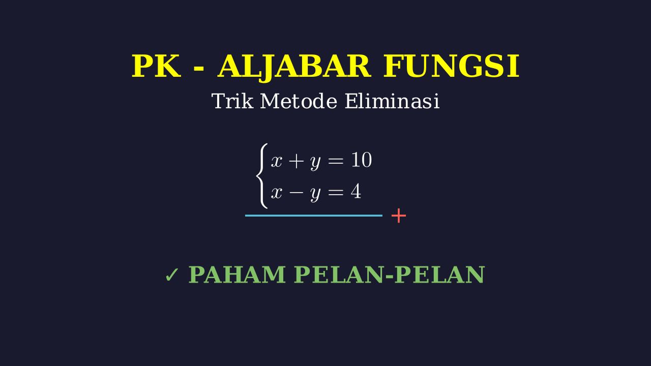 Metode Eliminasi: Penjelasan Sederhana