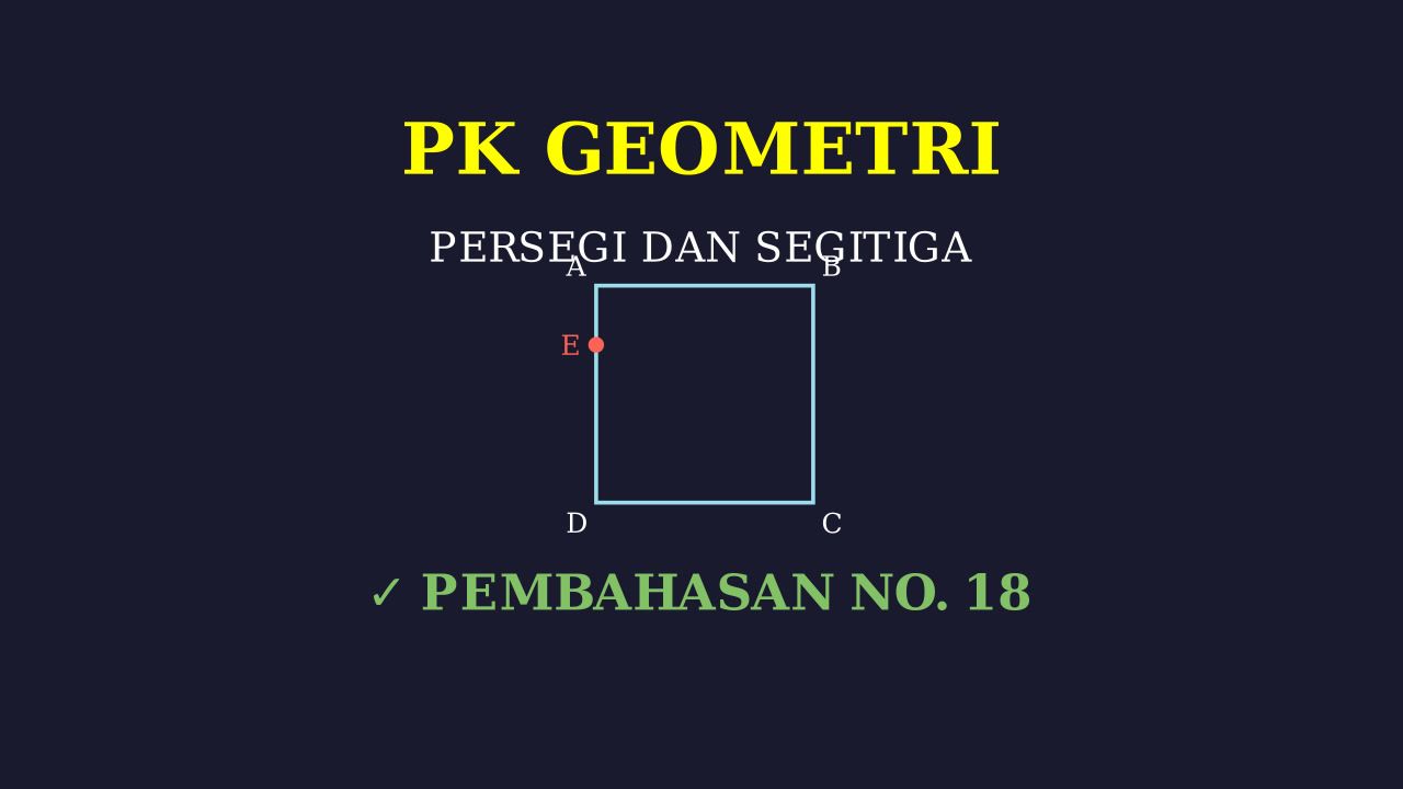 Soal Geometri: Analisis Persegi ABCD