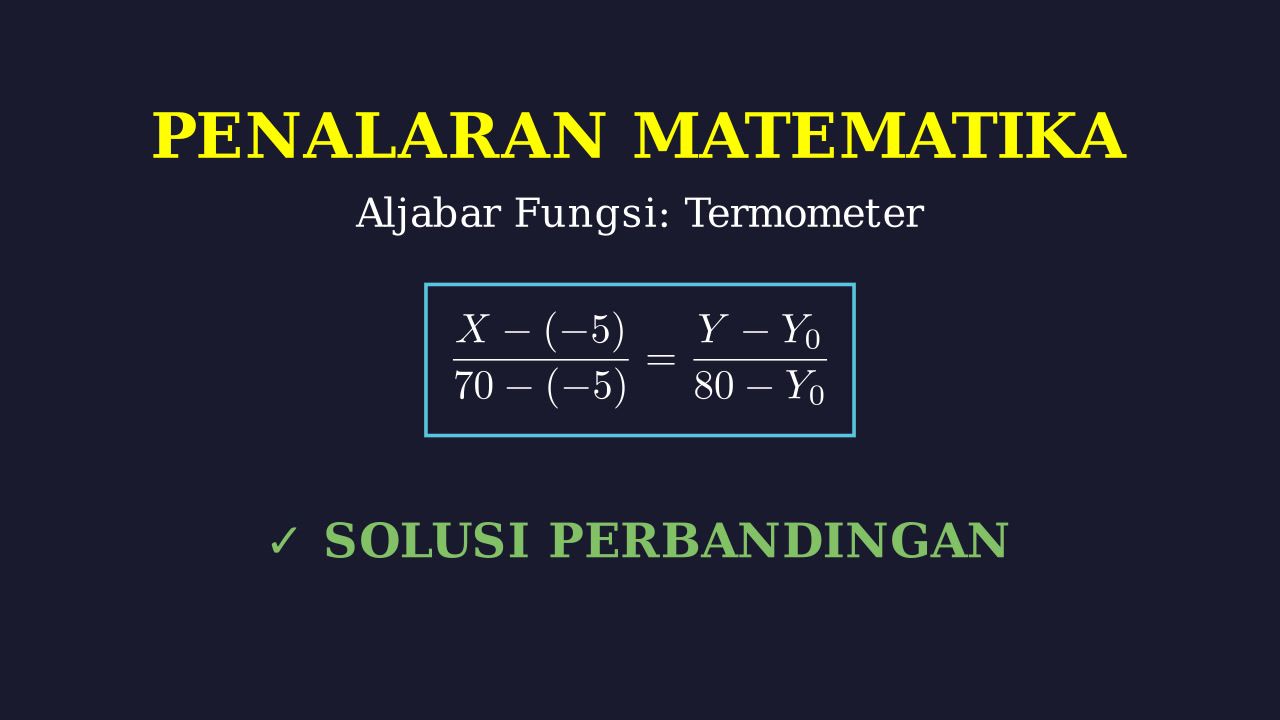 Konversi Skala Termometer X dan Y