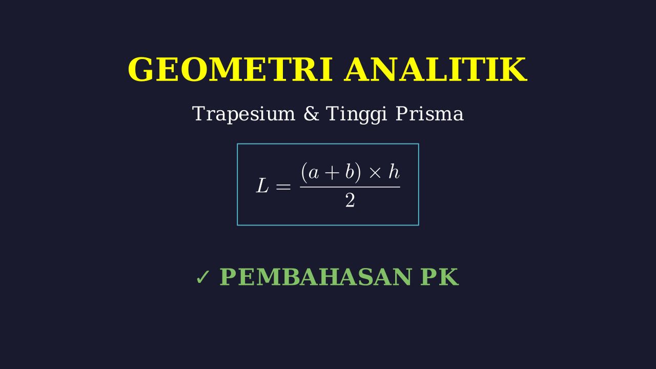 Luas Trapesium Koordinat & Tinggi Prisma