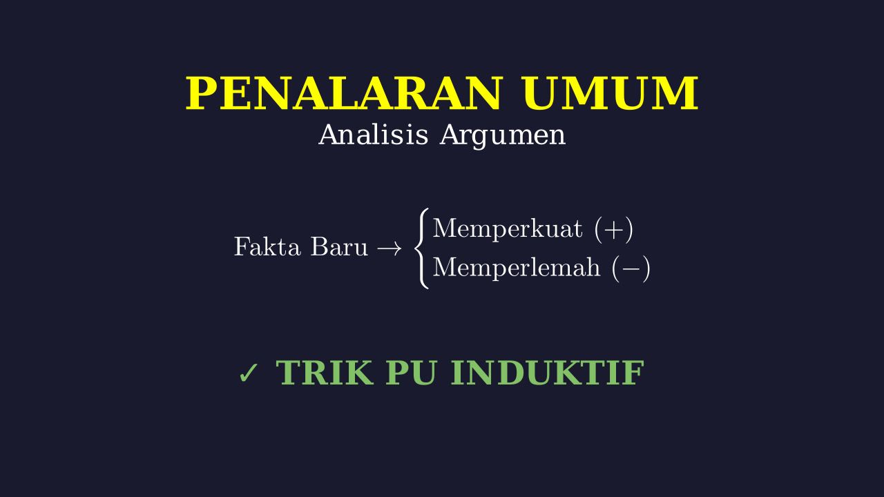 Analisis Argumen: Memperkuat & Memperlemah