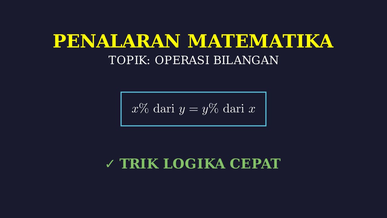 Penalaran Matematika: Konsep & Aplikasi