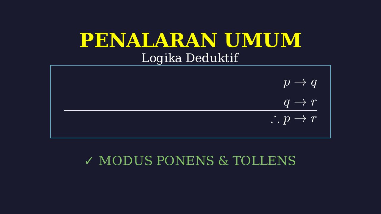 Penalaran Umum: Logika Deduktif & Silogisme