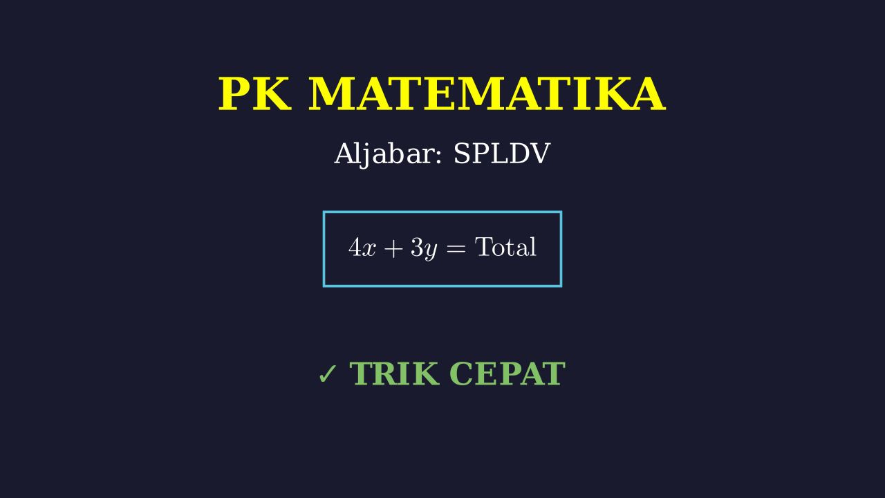 SPLDV: Belanja Telur dan Terigu