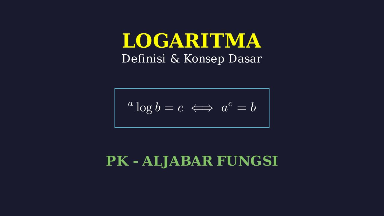 Mengenal Konsep Logaritma
