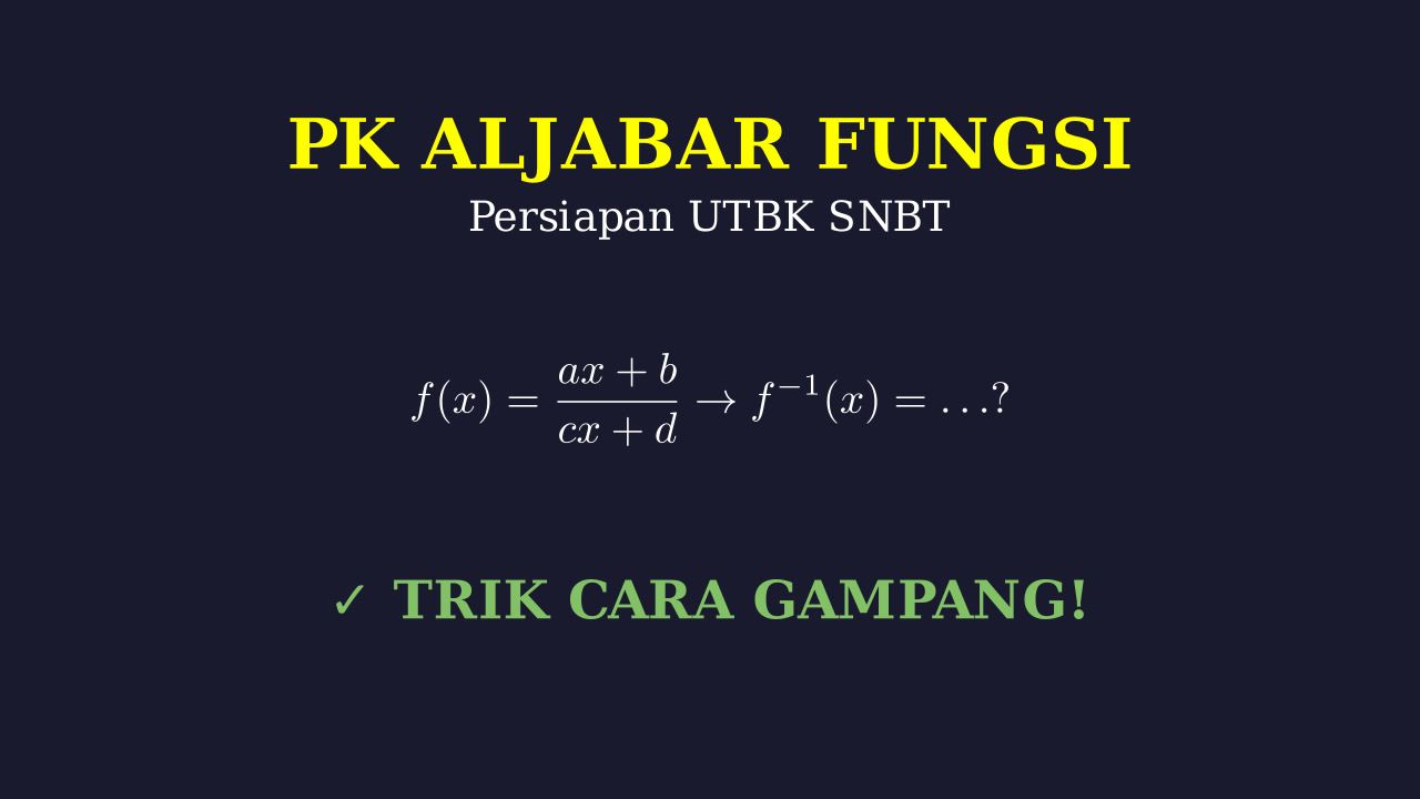 Cara Gampang Aljabar Dasar
