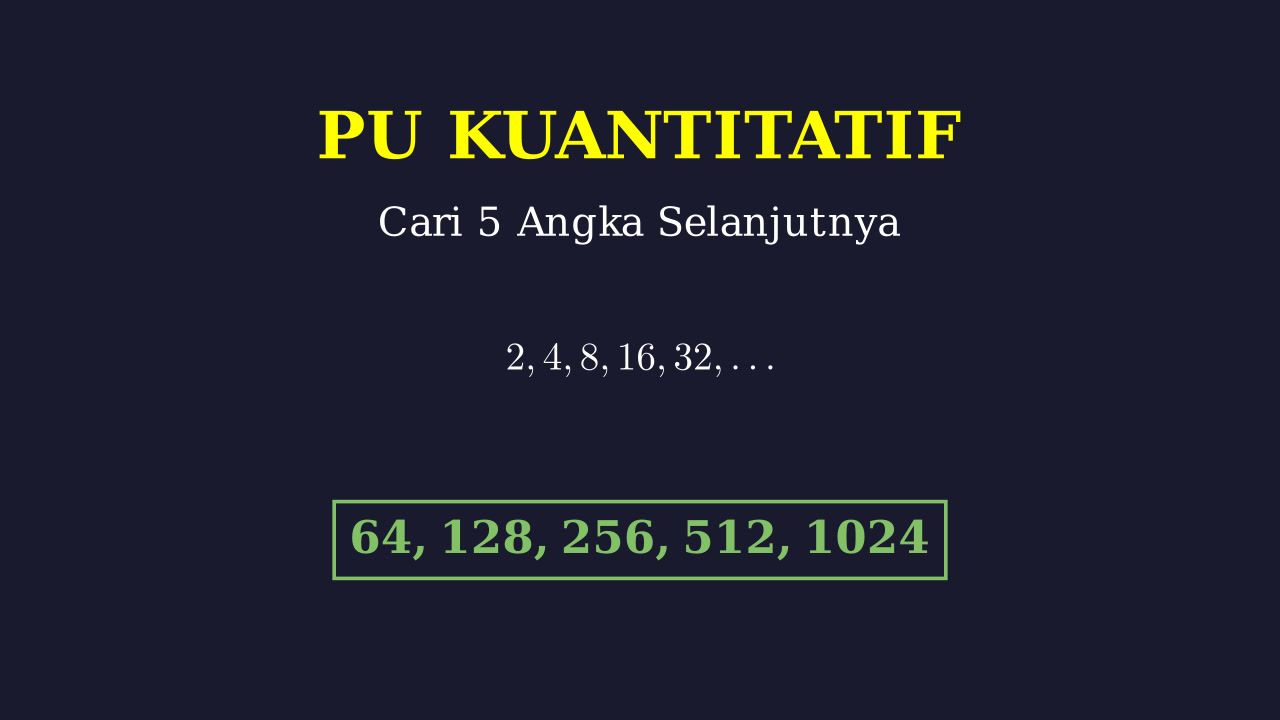 Pola Bilangan: Menentukan Angka Selanjutnya