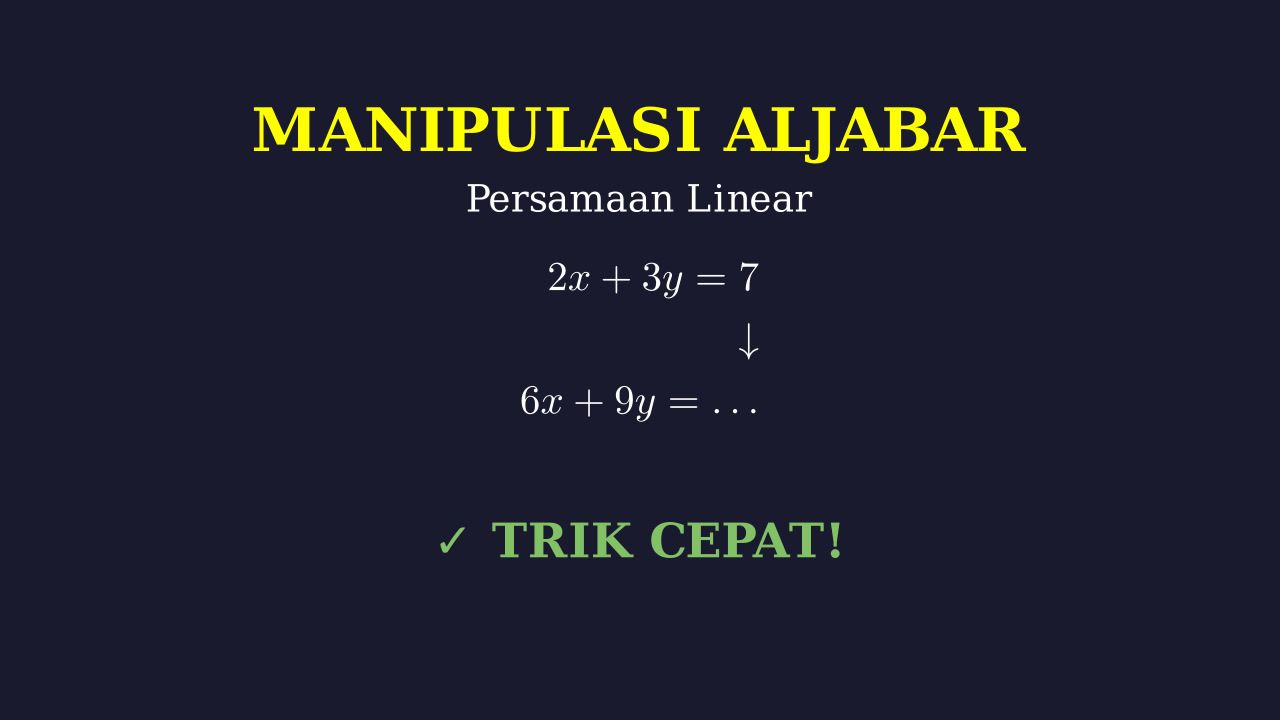 Manipulasi Persamaan Linear: Nilai Ekspresi Aljabar