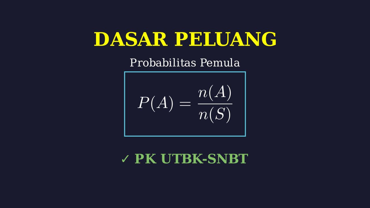 Dasar-Dasar Peluang Untuk Pemula