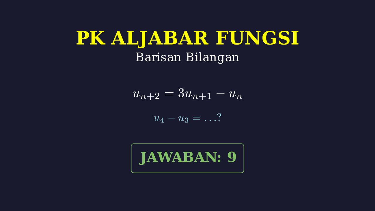 Menyelesaikan Barisan Bilangan Rekursif