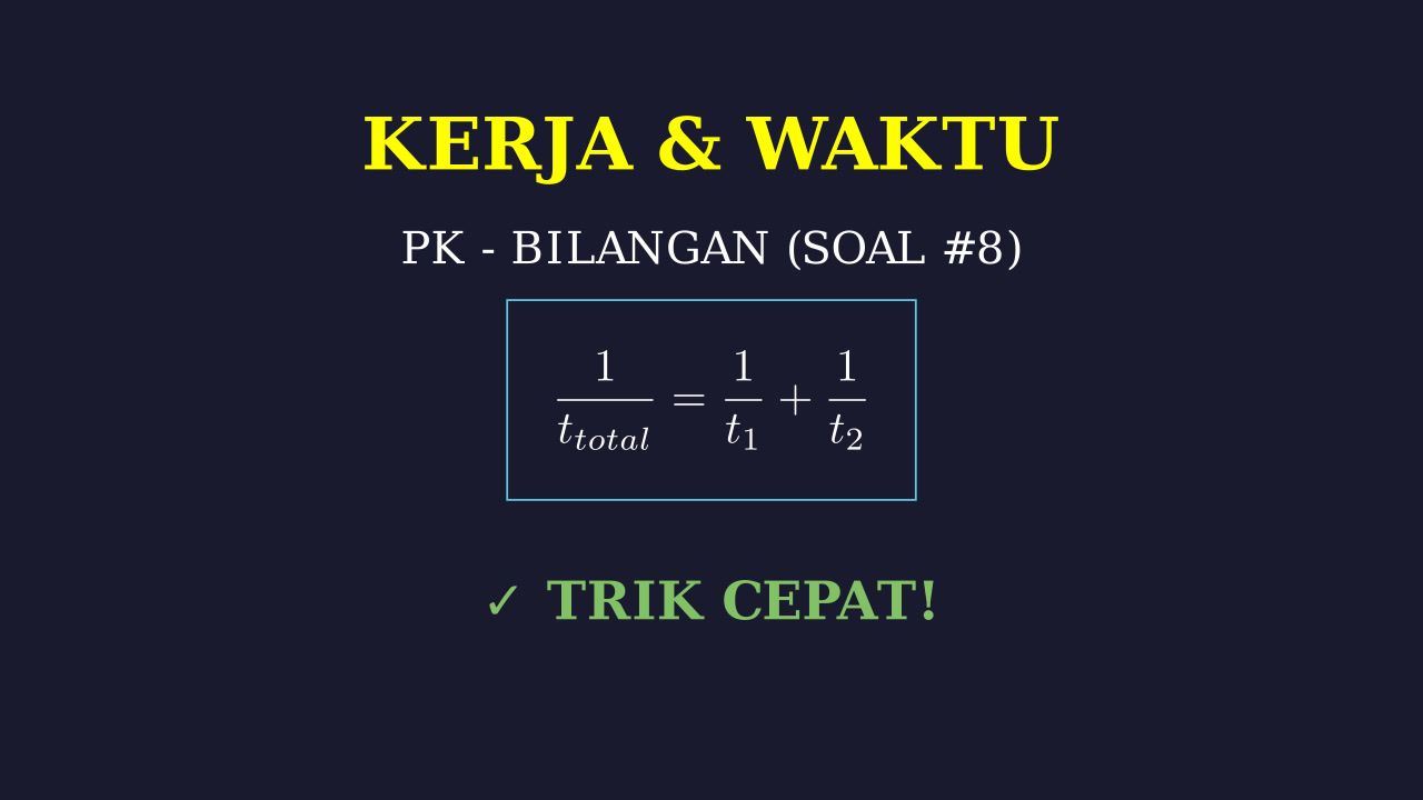 Soal Kerja dan Waktu