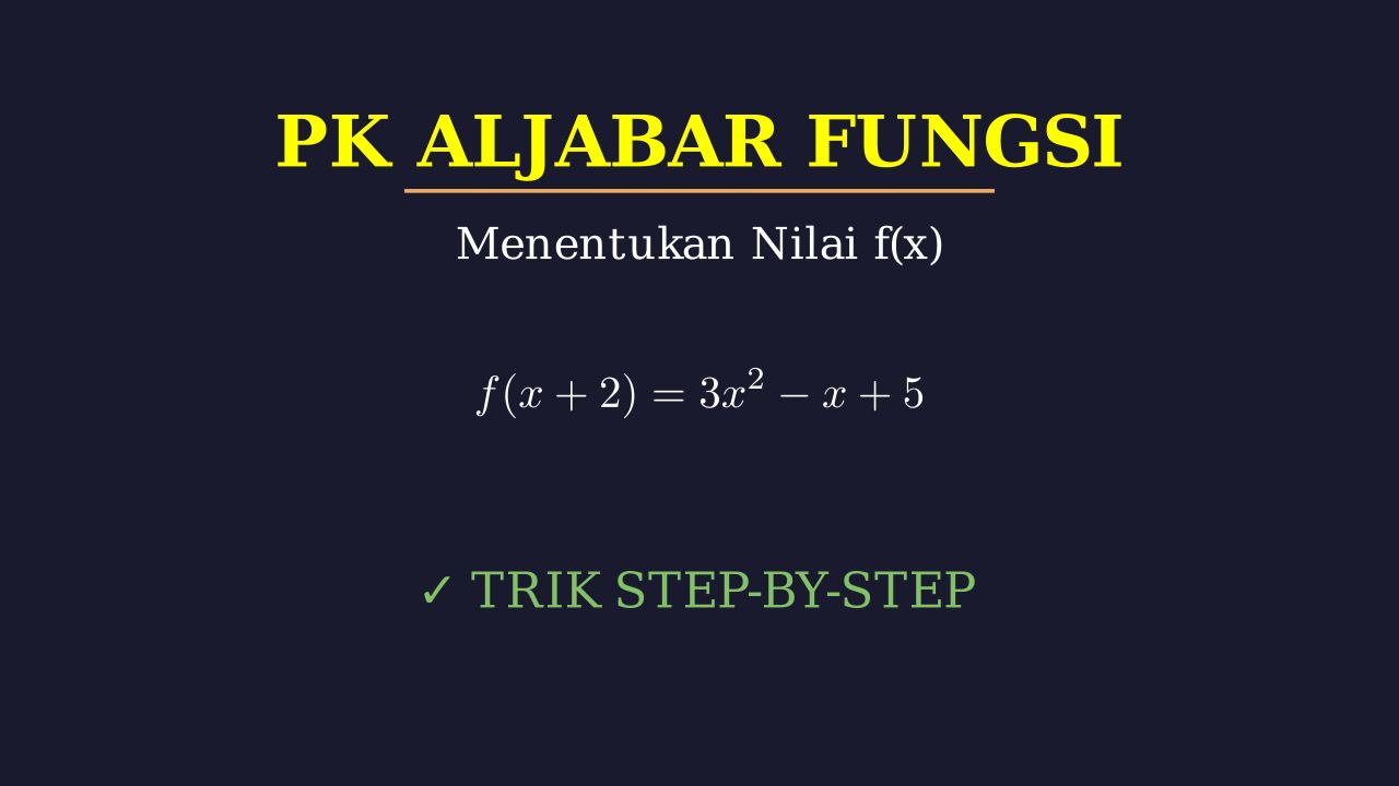 Langkah Penyelesaian Soal