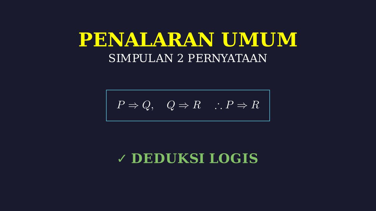 Simpulan Logis Dua Pernyataan
