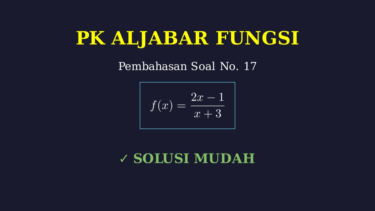 Pembahasan Soal Nomor 17