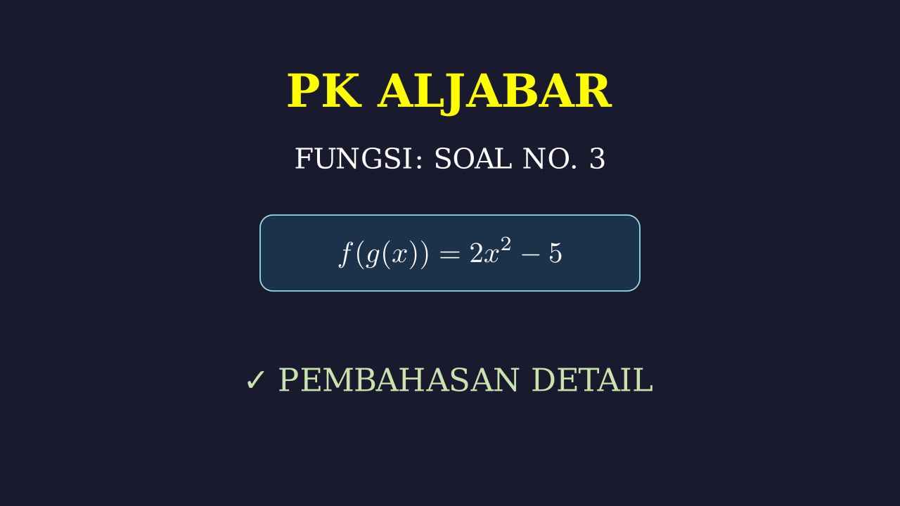 Penyelesaian Soal Nomor 3