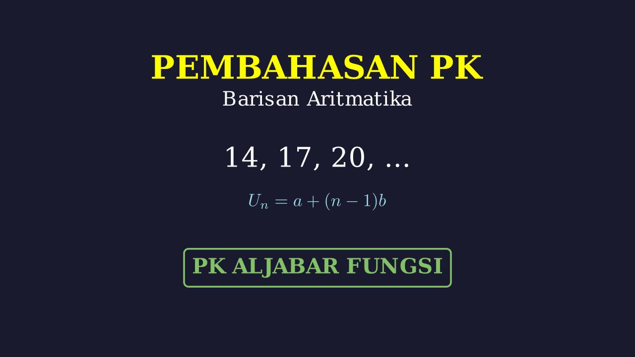 Analisis Pernyataan Barisan Aritmatika