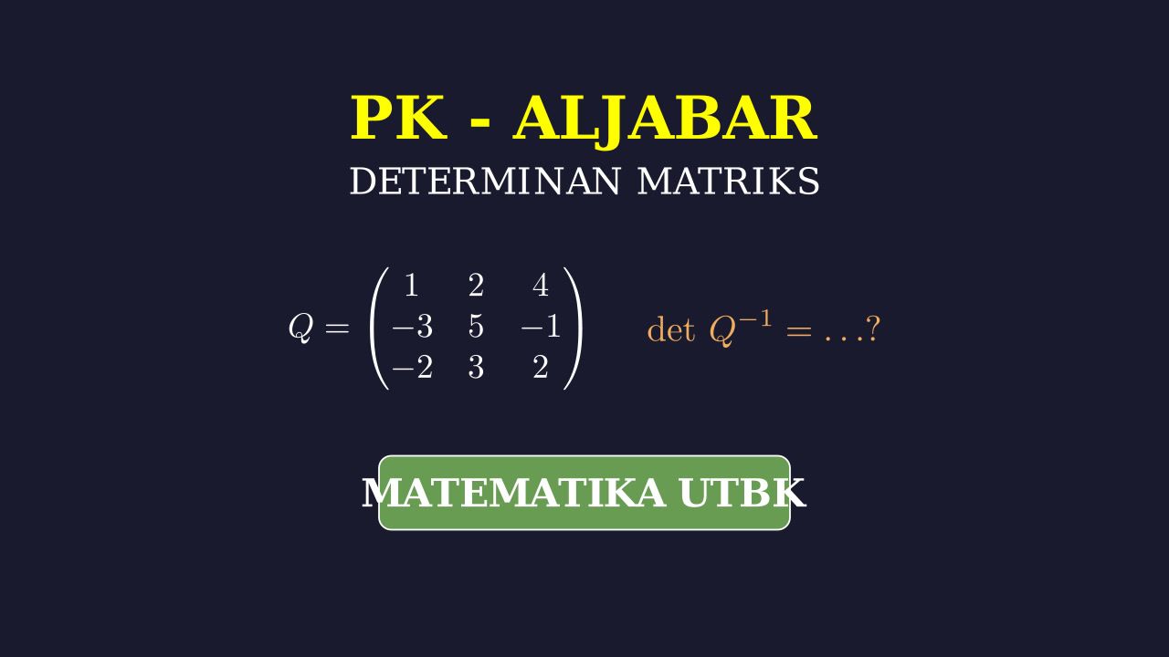 Menghitung Determinan Matriks Invers