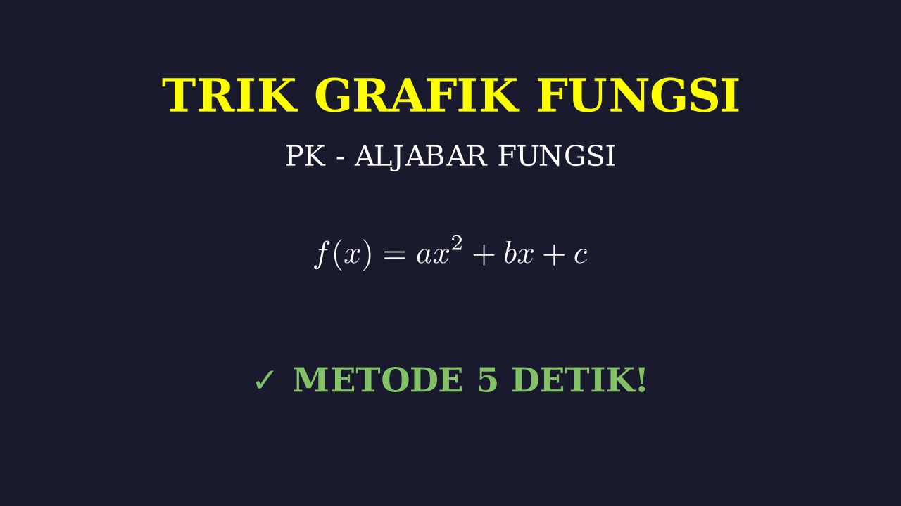 Trik Cepat Grafik Fungsi