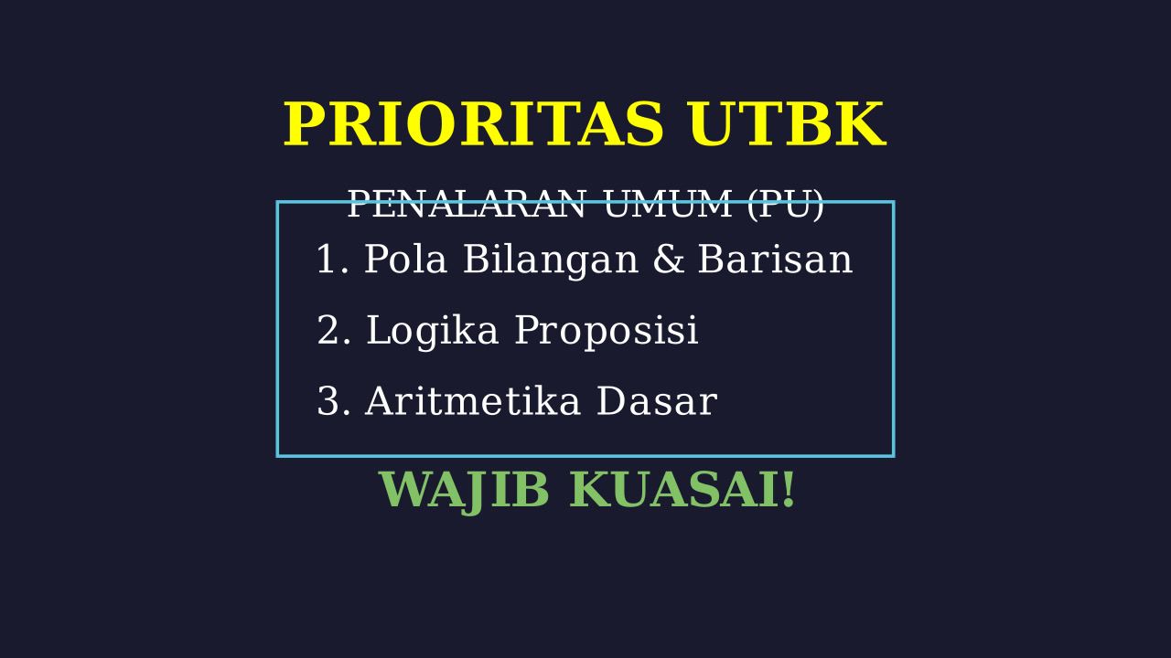 Prioritas Subtes UTBK: Strategi Belajar