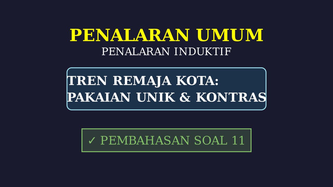Tren Fashion Remaja Perkotaan