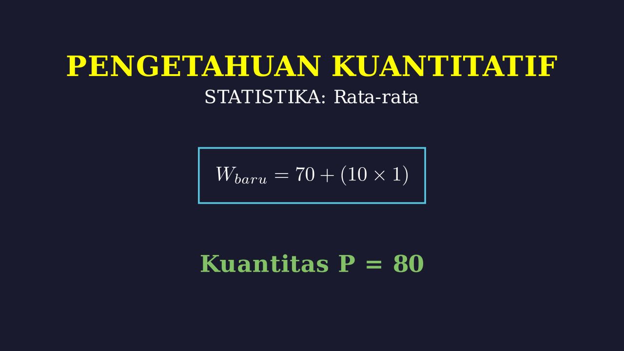 Rata-rata: Perubahan Berat Badan
