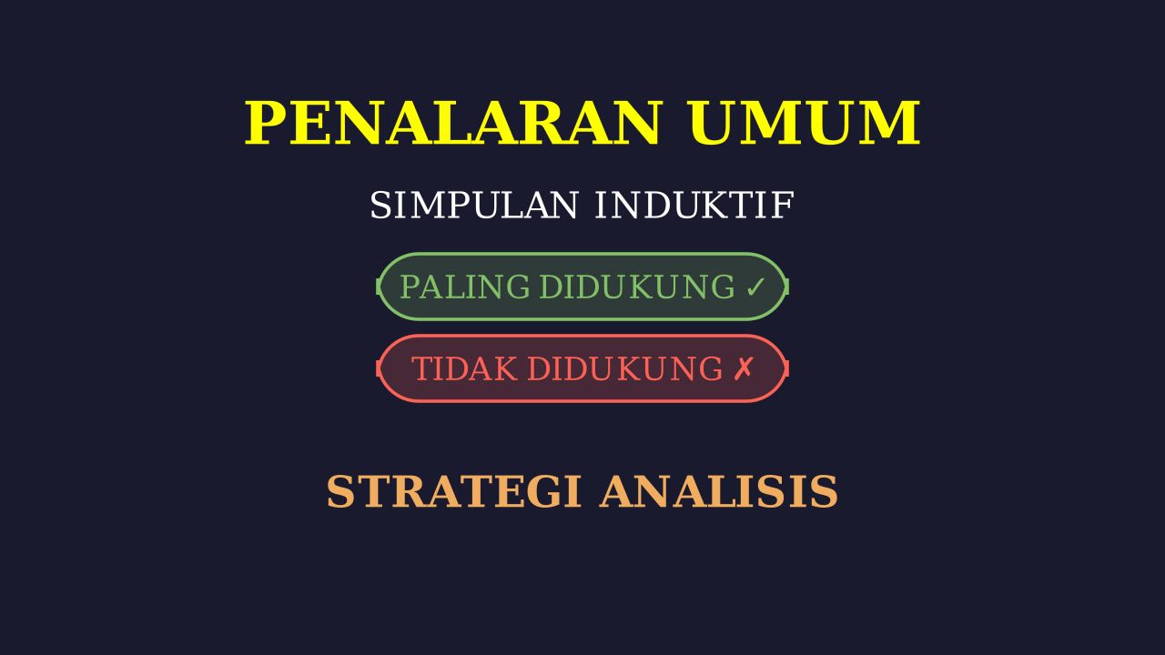 Pernyataan Didukung dan Tidak Didukung Teks