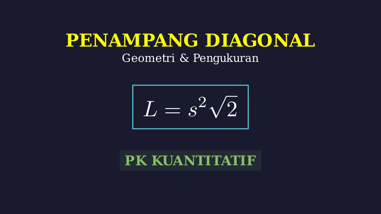 Luas Penampang Diagonal Kubus