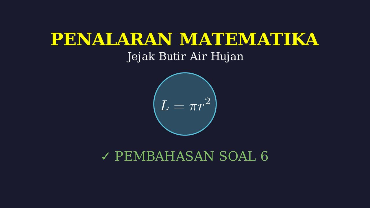 Analisis Jejak Butir Air Hujan