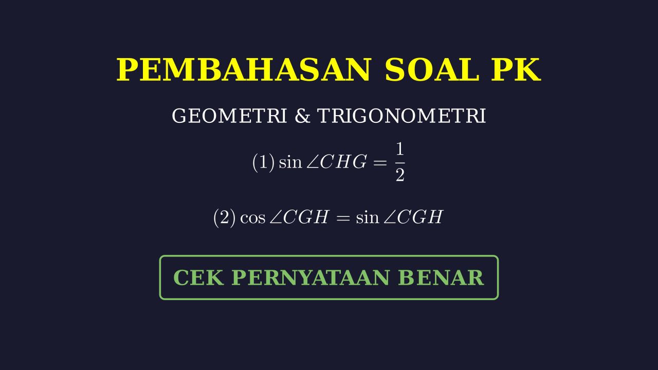 Trigonometri: Analisis Segitiga CGH