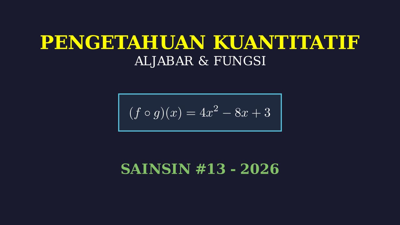 Kupas Tuntas 20 Soal PK & PM SAINSIN 13 2026