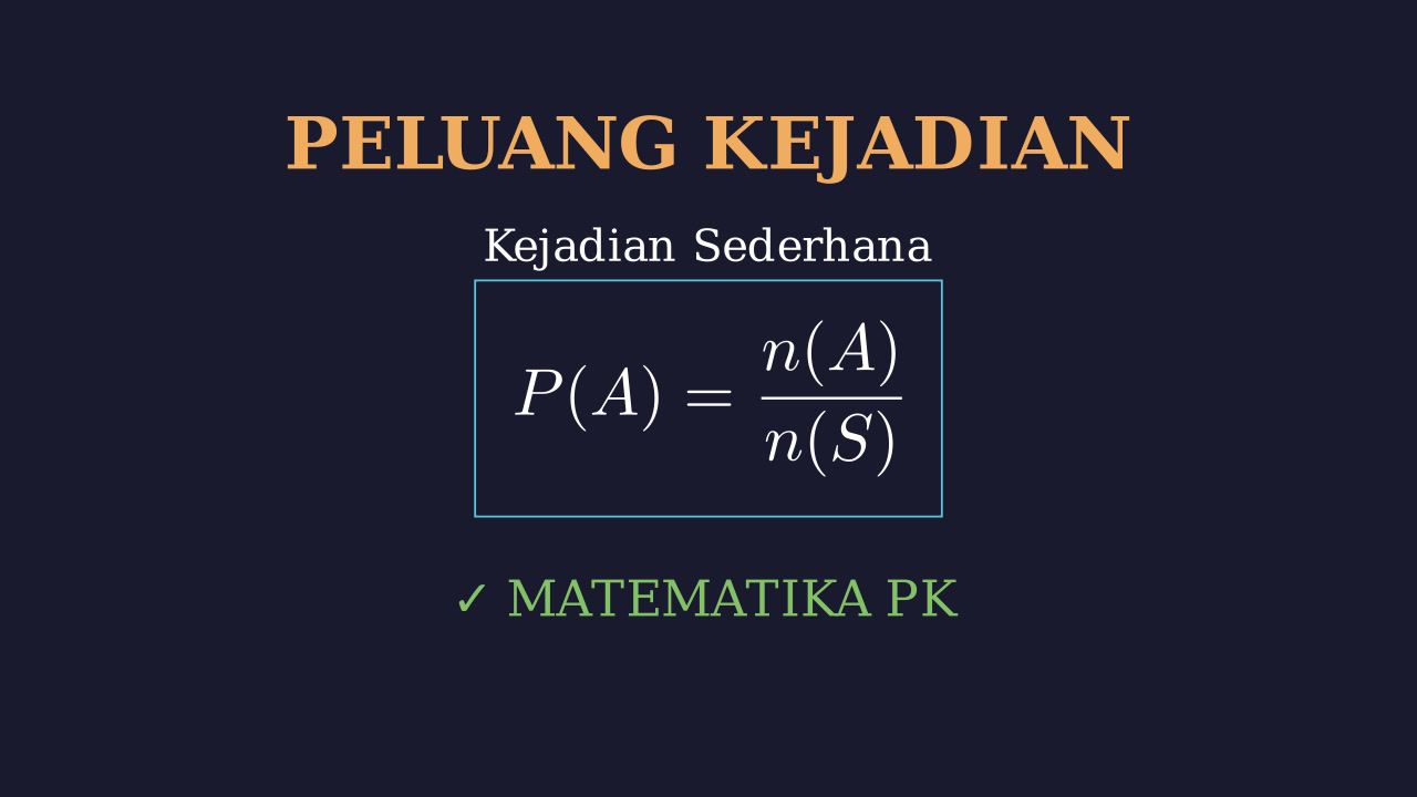 Peluang Kejadian Sederhana