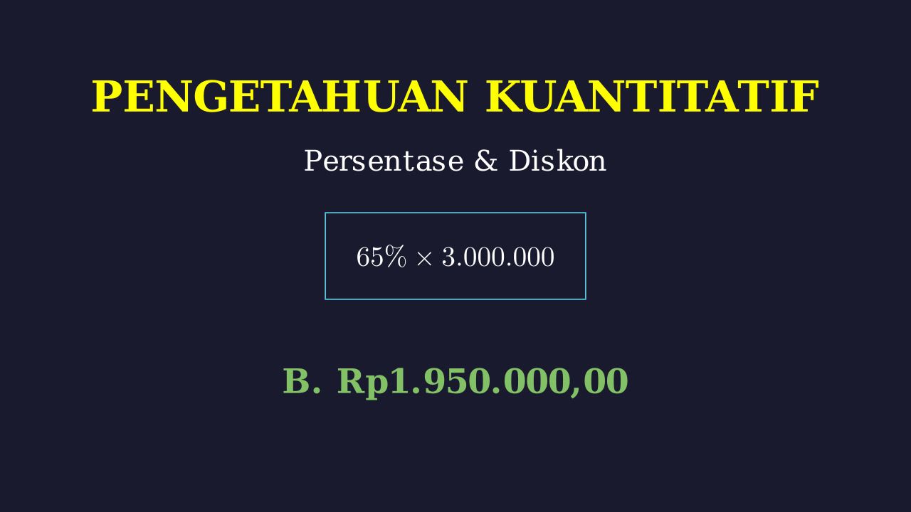 Menghitung Harga Setelah Diskon
