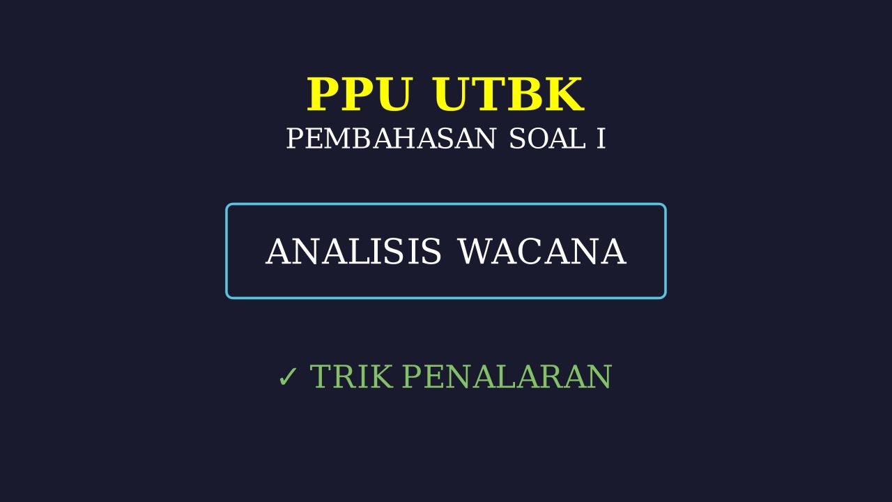 Pembahasan Soal Latihan