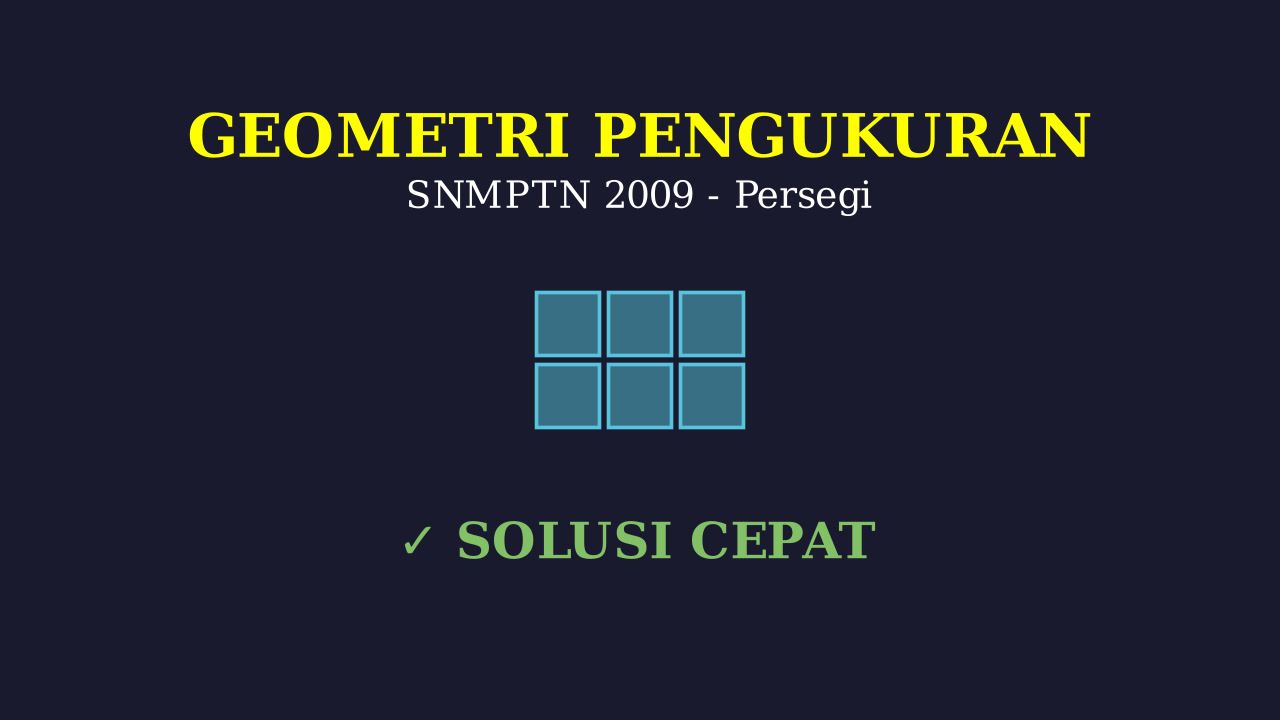 Geometri: 6 Persegi Dalam Persegi Panjang