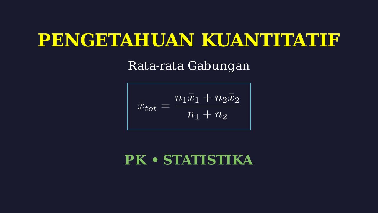 Soal Cerita: Rata-rata Gabungan