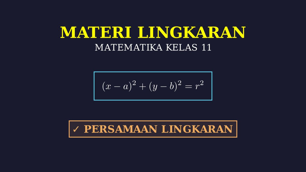 Materi Lingkaran Kelas 11