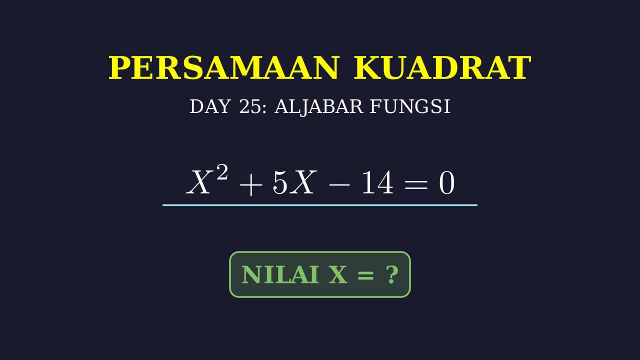 Menyelesaikan Persamaan Kuadrat