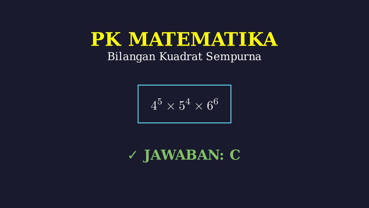Menentukan Bilangan Kuadrat Sempurna