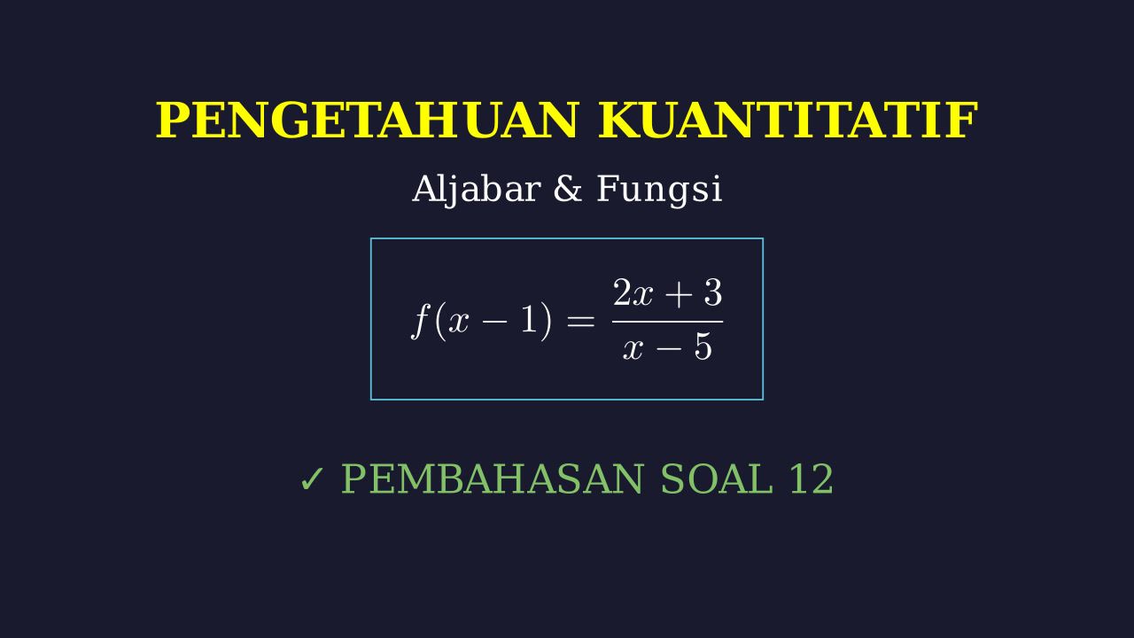 Pembahasan Soal 12