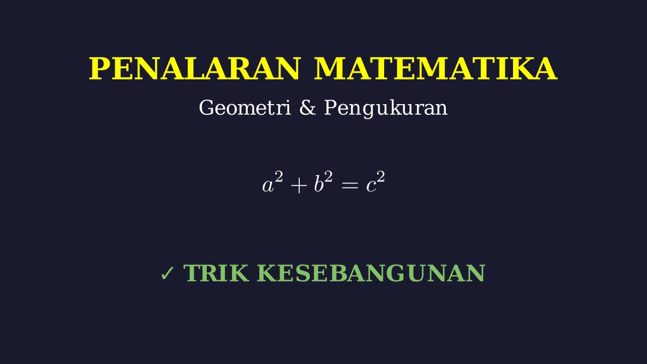 Geometri: Teorema Pythagoras & Kesebangunan
