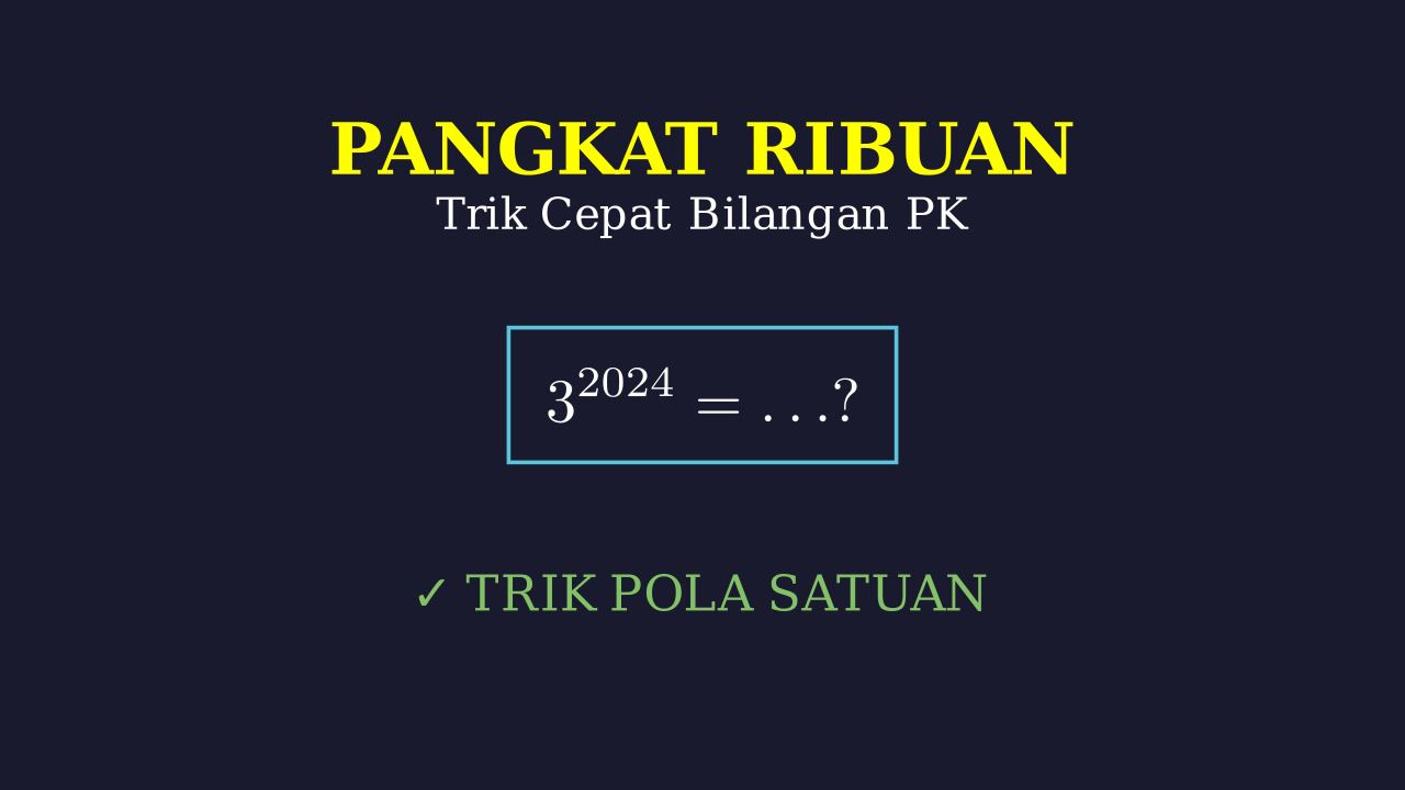 Menghitung Pangkat Ribuan